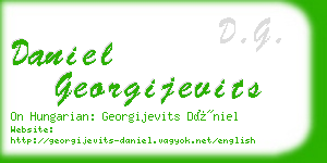 daniel georgijevits business card
